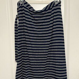 NWT Sassy striped wrap skirt